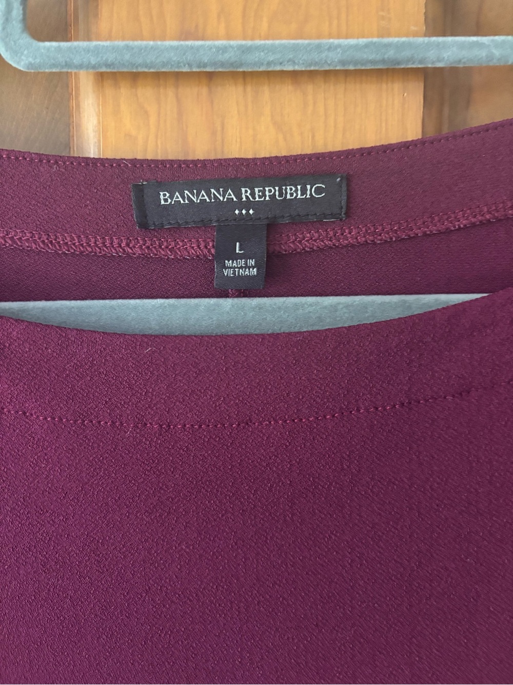 Banana Republic Tie-Sleeve Boatneck Top in Plum - Picture 2 of 5